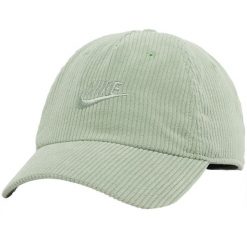 Czapka z daszkiem męska Club Unstrukturierte Cord Cap. Zielone czapki i kapelusze męskie Nike, bez wzorów, z bawełny, sportowe. Za 99.99 zł.