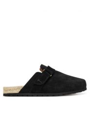 Manebi Espadryle K 1.0 B0 Czarny. Czarne espadryle damskie Manebi, bez wzorów, ze skóry, bez obcasa, bez zapięcia. Za 429.99 zł.