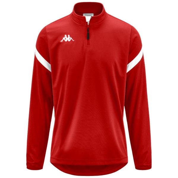 Bluza dresowa 1/2 zip Kappa Dolvole. Białe bluzy męskie Kappa, bez wzorów, z dresówki, bez kaptura, na fitness i siłownię. Za 207.50 zł.