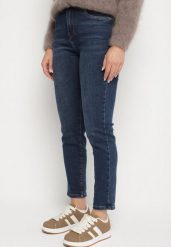 Niebieskie Klasyczne Jeansy Skinny z Regularnym Stanem Rastina. Niebieskie jeansy damskie Born2be. Za 119.99 zł.