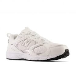 Buty do chodzenia unisex New Balance Nb 408. Białe obuwie sportowe damskie New Balance, bez wzorów, z materiału, trekkingowe. Za 463.00 zł.