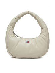 Tommy Jeans Torebka Tjw Pillow Shoulder Bag AW0AW16977 Beżowy. Brązowe torebki do ręki damskie Tommy Jeans, bez wzorów, z jeansu, bez dodatków. Za 229.99 zł.