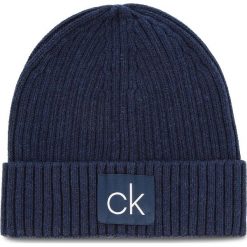 Czapka CALVIN KLEIN - Basic Rib Beanie K50K504096 448. Niebieskie czapki i kapelusze męskie Calvin Klein. Za 179.00 zł.