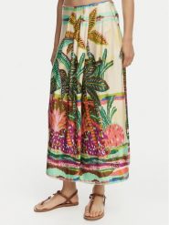 LOLA CASADEMUNT Spódnica midi LS2608001 Kremowy Regular Fit. Białe spódnice damskie LOLA CASADEMUNT, l, bez wzorów, midi. Za 379.99 zł.