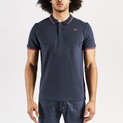 Polo Kappa Ezio Korporate. Czerwone koszulki polo męskie Kappa, m, bez wzorów, eleganckie, bez ramiączek. Za 110.60 zł.