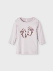 NAME IT Bluzka 13219542 Różowy Regular Fit. Czerwone t-shirty i topy dla dziewczynek Name it, bez wzorów, z bawełny, bez ramiączek. Za 69.99 zł.