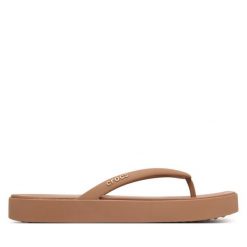 Japonki Crocs. Białe klapki damskie Crocs, bez wzorów, bez obcasa. Za 179.99 zł.