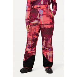 Damskie Spodnie narciarskie wodoodporne rzep osłona przeciwśnieżna. Fioletowe spodnie materiałowe damskie Ulla Popken, plus size, bez wzorów, z materiału. Za 639.99 zł.