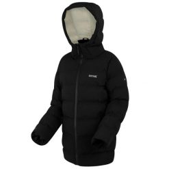 Kurtka damska zimowa ocieplana Altoro. Czarne kurtki damskie Regatta, na zimę, l, bez wzorów, z puchu, bez kaptura. Za 369.99 zł.