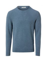 Selected sweter z dzianiny - SLHRoss Mężczyźni Bawełna niebieski, XXL. Niebieskie swetry przez głowę męskie Selected, m, bez wzorów, z bawełny, bez kołnierzyka. Za 249.95 zł.