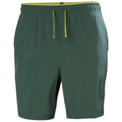 Szorty Helly Hansen Rapide 7". Zielone krótkie spodenki sportowe męskie Helly Hansen, m, bez wzorów, z softshellu, trekkingowe. Za 368.50 zł.