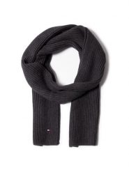 Tommy Hilfiger Szalik Pima Cotton Scarf AM0AM06546 Szary. Szare rękawiczki męskie Tommy Hilfiger, bez wzorów, z materiału. Za 269.99 zł.