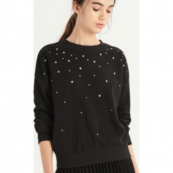 Bluza z dżetami - Czarny. Czarne bluzy damskie Sinsay. Za 49.99 zł.