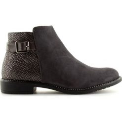 Botki damskie sztyblety szare 3118 Grey. Szare botki damskie ButyModne, klasyczne, bez obcasa, bez zapięcia. W wyprzedaży za 119.00 zł.