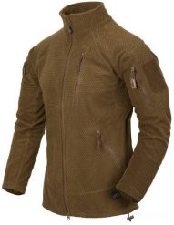 Helikon-Tex Bluza ALPHA TACTICAL - Grid Fleece - Coyote. Bluzy męskie HELIKON-TEX, m, bez wzorów, bez kaptura. Za 205.63 zł.