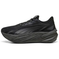 Buty sportowe Puma Maxima Pro. Czarne obuwie sportowe damskie Puma, bez wzorów, z materiału, trekkingowe. Za 490.00 zł.