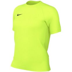 Damska koszulka piłkarska Nike Dri-FIT Park VIII limonkowa. Zielone koszulki sportowe damskie Nike, bez wzorów, z materiału, sportowe, bez kołnierzyka. Za 66.99 zł.
