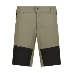 Bermudy trekkingowe CMP Ripstop. Brązowe szorty męskie CMP, l, bez wzorów, z tkaniny. Za 239.00 zł.