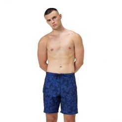 Speedo SPEEDO SZORTY MĘSKIE PRINT BRDSHRT 18" NAVY 8-00465901529 D6 T36. Niebieskie krótkie spodenki sportowe męskie Speedo, m, bez wzorów, żeglarskie. Za 274.39 zł.
