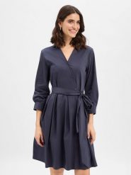 Ambiance Sukienka z bluzką Kobiety niebieski, 36. Niebieskie bluzki damskie Ambiance, bez wzorów, biznesowe, bez kołnierzyka, bez ramiączek. Za 99.95 zł.
