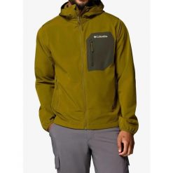 Kurtka softshell męska Columbia Tall Heights III Hooded Softshell. Zielone kurtki sportowe męskie Columbia, m, bez wzorów, z softshellu, trekkingowe. Za 434.49 zł.