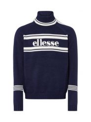 Ellesse Sweter z haftem - Pellini Mężczyźni niebieski|biały wzorzysty, M. Białe swetry przez głowę męskie Ellesse, m, bez wzorów, z dzianiny, bez kołnierzyka. Za 579.95 zł.