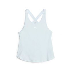 Damski tank top Puma Strong. Niebieskie obuwie sportowe damskie Puma, bez wzorów, na fitness i siłownię. Za 153.50 zł.