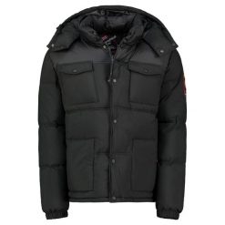 Kurtka męska Geographical Norway BAREDA DB BLACK MEN 096 BLACK (WY3882H/GN-NOIR). Czarne kurtki męskie Geographical Norway, m, bez wzorów, sportowe, bez kaptura. Za 239.00 zł.