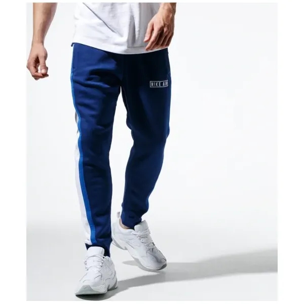 Nike Spodnie M Nsw Nike Air Pant Flc , czarny, rozmiar L. Czarne spodnie materiałowe męskie Nike, l, z aplikacjami, z bawełny, eleganckie. Za 259.99 zł.