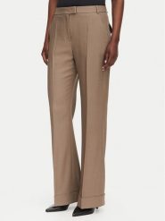BOSS Spodnie materiałowe Talia5 50564488 Brązowy Regular Fit. Brązowe spodnie materiałowe damskie Boss, bez wzorów, z lyocellu. Za 1,059.00 zł.