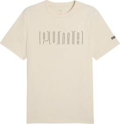 Koszulka męska Puma Sport Graphic Tee beżowa 684617 87 2XL. Brązowe koszulki sportowe męskie Puma, m, bez wzorów, bez kołnierzyka, bez ramiączek. Za 134.93 zł.