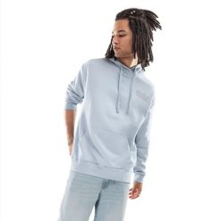 Bluza dresowa lifestyle z kapturem męska Rise. Niebieskie bluzy męskie SIROKO, m, bez wzorów, z bawełny, z kapturem, na fitness i siłownię. Za 78.00 zł.
