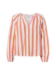 Emily van den Bergh Bluzka damska Kobiety Bawełna biały|pomarańczowy|wyrazisty róż, 40. Białe bluzki damskie Emily van den Bergh, bez wzorów, z bawełny, bez kołnierzyka, bez ramiączek. Za 549.95 zł.