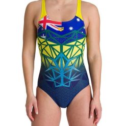 Strój kąpielowy damski jednoczęściowy na basen Arena Australia. Czerwone kostiumy jednoczęściowe damskie Arena, xl, bez wzorów, sportowe, do pływania. Za 129.99 zł.