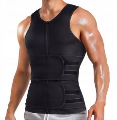 KAMIZELKA MĘSKA NEOPREN SIŁOWNIA MODELUJĄCA XXXL. Koszulki sportowe męskie ITIMPORT, m, bez wzorów, z neoprenu, bez kołnierzyka, bez ramiączek, na fitness i siłownię. Za 240.55 zł.