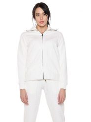 Bluza z zamek błyskawiczny na co dzień na siłownię. Czarne bluzy damskie LEONE 1947 APPAREL, m, bez wzorów, bez kaptura, na fitness i siłownię. Za 328.38 zł.