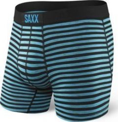SAXX Bokserki męskie Vibe Boxer Modern Fit Black Space Hiker Stripe r. S (SXBM35KSH). Czarne bokserki męskie Saxx, m, bez wzorów. Za 177.08 zł.