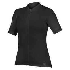 Koszulka rowerowa damska Endura FS260 II W. Czarne koszulki sportowe damskie ENDURA, bez wzorów, bez kołnierzyka, bez ramiączek, rowerowe. Za 279.99 zł.
