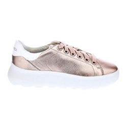 Buty damskie Geox Spherica EC4.1. Czerwone obuwie sportowe damskie Geox, bez wzorów, z materiału. Za 659.99 zł.