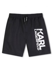Karl Lagerfeld Kids Szorty kąpielowe Z31079 D Czarny Regular Fit. Czarne kąpielówki dla chłopców Karl Lagerfeld Kids, bez wzorów, z syntetyku. Za 290.99 zł.