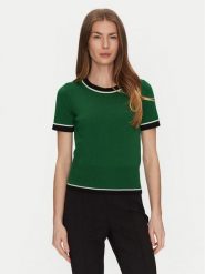 Luisa Spagnoli Sweter Mansueti 58509 Zielony Regular Fit. Zielone swetry damskie Luisa Spagnoli, m, bez wzorów, z wełny, bez kołnierzyka, bez ramiączek, bez kaptura. Za 699.99 zł.