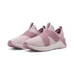 Damskie wsuwane buty do biegania SOFTRIDE Harli PUMA Mauve Mist Poised Pink. Czerwone obuwie sportowe damskie Puma, bez wzorów, do biegania. W wyprzedaży za 189.00 zł.
