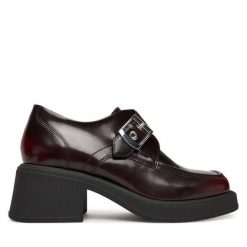 Półbuty Vagabond Shoemakers. Czerwone półbuty damskie Vagabond Shoemakers, bez wzorów, bez obcasa, na obcasie, bez zapięcia. Za 539.99 zł.