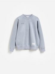 Bluza regular z bawełną - niebieski. Niebieskie bluzy męskie Reserved, l, bez wzorów, z bawełny, bez kaptura. Za 119.99 zł.