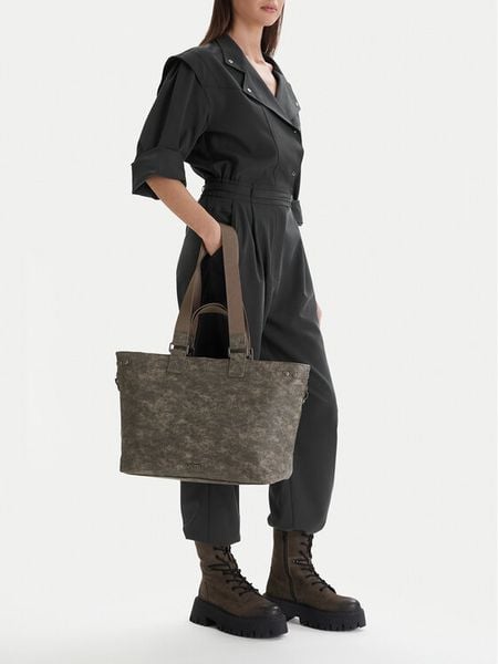 G-Star Raw Torebka EO-LDA8423C Szary. Szare torebki do ręki damskie G-Star Raw, bez wzorów, z materiału, retro, bez dodatków. Za 208.99 zł.
