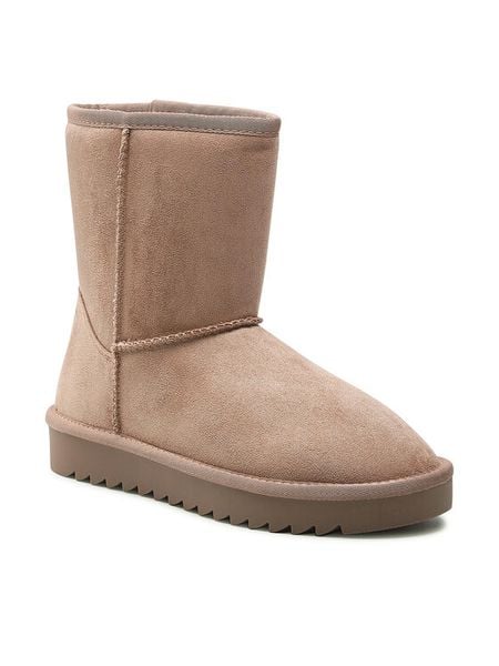 Jenny Fairy Śniegowce WS5918-04 Beżowy. Brązowe śniegowce i trapery damskie Jenny Fairy, z materiału. Za 79.99 zł.