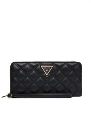 Guess Portfel SWQG96 73146 Czarny. Czarne portfele damskie Guess, z aplikacjami, ze skóry. Za 219.99 zł.