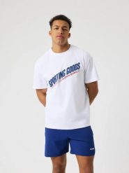 Bjorn_borg BORG GYM OVERSIZED T-SHIRT Brilliant White. Białe t-shirty męskie Björn Borg, m, bez wzorów, bez kołnierzyka. Za 288.00 zł.