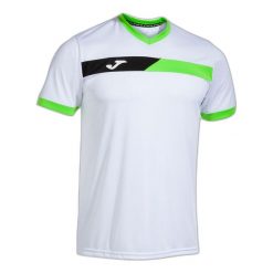 Jersey Joma. Białe koszulki sportowe męskie Joma, bez wzorów, z jersey, bez kołnierzyka, bez ramiączek, do piłki nożnej. Za 140.55 zł.