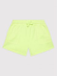 Guess Szorty sportowe J2GD01 KB4O0 Zielony Regular Fit. Zielone spodenki dla dziewczynek Guess, z aplikacjami, z bawełny, sportowe. Za 109.99 zł.